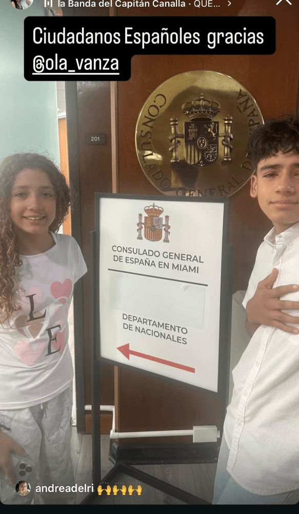 AJ and Zari at the Consulate General of Spain in Miami