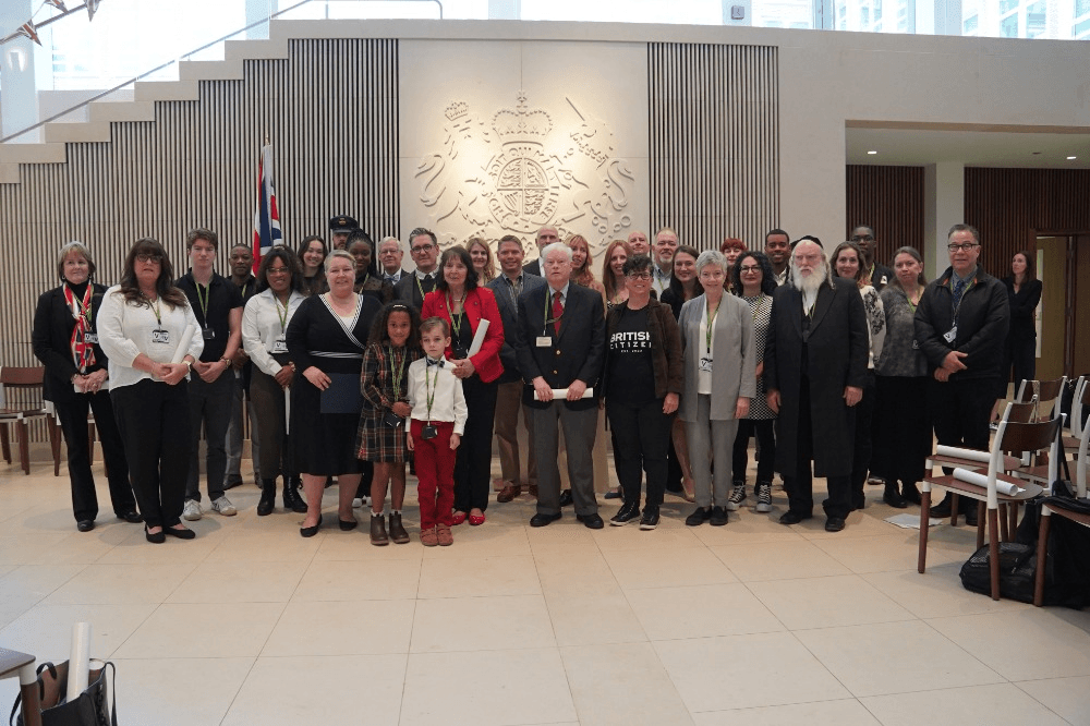 Group of new British citizens